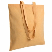 Borsa shopper ecologia cotone riciclato effetto melange giallo 17105 06 3