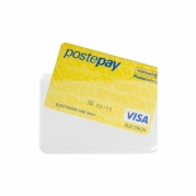 bustina custodia porta tessera carte di credito bianco N279B 06I