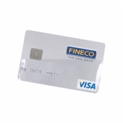 bustina custodia porta tessera carte di credito trasparente PN279TR 22