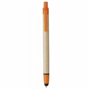 penna ecologica touch screen cartone riciclato arancio Q 5014 10